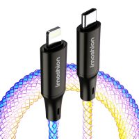 imoshion Câble de charge rapide lumineux RGB - USB-C vers Lightning - 2 mètres