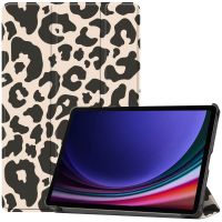 iMoshion Coque tablette Design Trifold Samsung Galaxy Tab S9 - Leopard