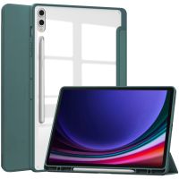 iMoshion Coque tablette rigide Trifold Samsung Galaxy Tab S9 Plus 12.4 pouces - Vert