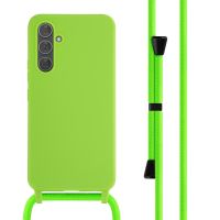 iMoshion ﻿Coque en silicone avec cordon Samsung Galaxy A54 (5G) - Vert Fluo