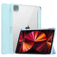 iMoshion Coque tablette rigide Trifold iPad Pro 11 (2018 - 2022) - Bleu clair