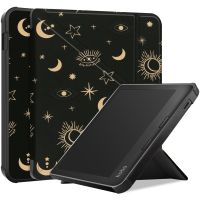 imoshion Étui de liseuse portefeuille design Pliable Kobo Libra 2 / Tolino Vision 6 - Stars Sky