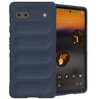 iMoshion Coque arrière EasyGrip Google Pixel 6a - Bleu foncé