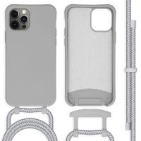 iMoshion Coque de couleur avec cordon amovible iPhone 12 (Pro) - Gris