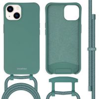 imoshion Coque de couleur avec cordon amovible iPhone 14 - Vert foncé