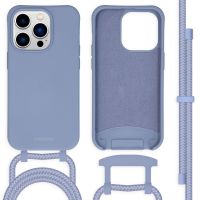 iMoshion Coque de couleur avec cordon amovible iPhone 14 Pro - Bleu