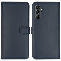 Selencia Étui de téléphone portefeuille en cuir véritable Samsung Galaxy A14 (5G/4G) - Bleu