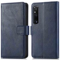 imoshion Étui de téléphone portefeuille Luxe Sony Xperia 1 V - Bleu foncé