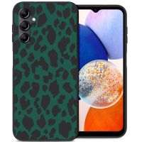 iMoshion Coque Design Samsung Galaxy A14 (5G/4G) - Léopard - Vert / Noir