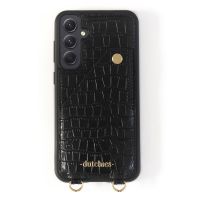 Dutchies Coque avec porte-cartes Samsung Galaxy A55 - Convient pour Cordon de téléphone universel - Crocodile Chic