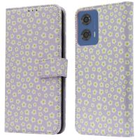 imoshion Étui de téléphone portefeuille Design Motorola Moto G04 / G24 - White Daisy