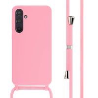 iMoshion ﻿Coque en silicone avec cordon Samsung Galaxy A55 - Rose