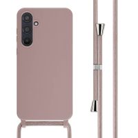 iMoshion ﻿Coque en silicone avec cordon Samsung Galaxy A55 - Sand Pink