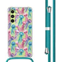 iMoshion Coque Design avec cordon Samsung Galaxy A34 - Jellyfish Watercolor