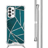 iMoshion Coque Design avec cordon Samsung Galaxy A53 - Petrol Green Graphic