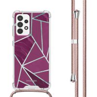 iMoshion Coque Design avec cordon Samsung Galaxy A53 - Bordeaux Graphic