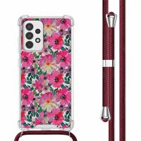 imoshion Coque Design avec cordon Samsung Galaxy A53 - Flower Water