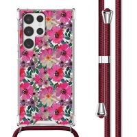 imoshion Coque Design avec cordon Samsung Galaxy S22 Ultra - Flower Water