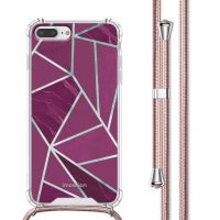 imoshion Coque Design avec cordon iPhone 8 Plus / 7 Plus - Bordeaux Graphic