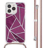 iMoshion Coque Design avec cordon iPhone 15 Pro Max - Bordeaux Graphic
