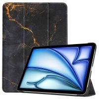 iMoshion Coque tablette Design iPad Air 13 pouces (2024) M2 - Black Marble