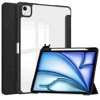 iMoshion Coque tablette rigide Trifold iPad Air 13 pouces (2024) M2 - Noir
