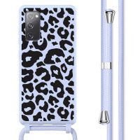 imoshion Coque design en silicone avec cordon Samsung Galaxy S20 FE - Animal Lila