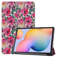 iMoshion Coque tablette Design Samsung Galaxy Tab S6 Lite (2020-2024) - Floral Water Color