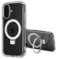 Accezz Coque Ring Stand avec MagSafe iPhone 16 - Transparent