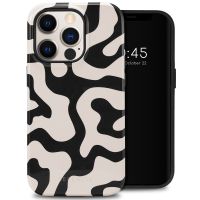 Selencia Coque arrière Vivid iPhone 14 Pro - Art Wave Black