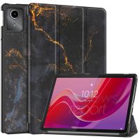 iMoshion Coque tablette Design Lenovo Tab M11 - Black Marble