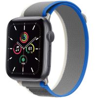 imoshion Bracelet en nylon Trail Apple Watch Series 1-10 / SE / Ultra (2) - 42/44/45/46/49 mm - Blue Grey