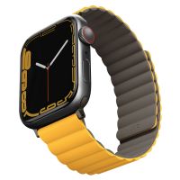 Uniq Bracelet double face Revix Apple Watch 1-9 / SE / Ultra (2) - 42/44/45/49 mm - Moutarde/Kaki