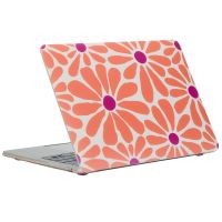 imoshion Coque Design Laptop MacBook Pro 13 pouces (2020 / 2022) - A2289 / A2251 / A2338 - Orange Flower Connect