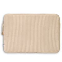 Selencia Pochette ordinateur Corduroy 13-14 pouces - Beige