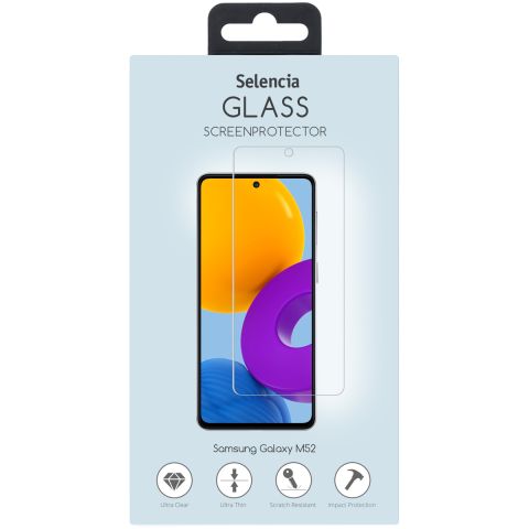 Selencia Protection d'écran en verre trempé Samsung Galaxy M52