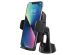 Scosche Wireless Charging Universal phone mount - Support de téléphone de voiture - Tableau de bord / pare-brise / Grille de ventilation - Chargeur sans fil - Noir