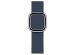 Apple Leather Band Modern Buckle Apple Watch Series 1-9 / SE - 38/40/41 mm - Taille L - Deep Sea