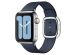 Apple Leather Band Modern Buckle Apple Watch Series 1-9 / SE - 38/40/41 mm - Taille L - Deep Sea