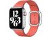 Apple Leather Band Modern Buckle Apple Watch Series 1-9 / SE - 38/40/41 mm / Series 10 - 42 mm - Taille S - Pink Citrus