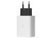 Google Adaptateur secteur d'origine - Chargeur sans câble - Connexion USB-C - 30W - Blanc