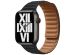 Apple Leather Link Apple Watch Series 1-9 / SE - 38/40/41 mm / Series 10 - 42 mm - Taille S/M - Midnight