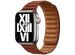 Apple Leather Link Apple Watch Series 1-9 / SE - 38/40/41 mm / Series 10 - 42 mm - Taille M/L - Umber