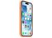 Apple Coque en silicone MagSafe iPhone 15 - Orange Sorbet