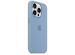 Apple Coque en silicone MagSafe iPhone 15 Pro - Winter Blue