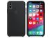 Apple Coque en silicone iPhone Xs / X - Noir