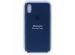 Apple Coque en silicone iPhone Xs / X - Midnight Blue