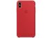 Apple Coque en silicone iPhone X - Rouge