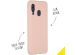 Accezz Coque Liquid Silicone Samsung Galaxy A40 - Rose