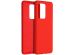 Accezz Coque Liquid Silicone Samsung Galaxy S20 Ultra - Rouge